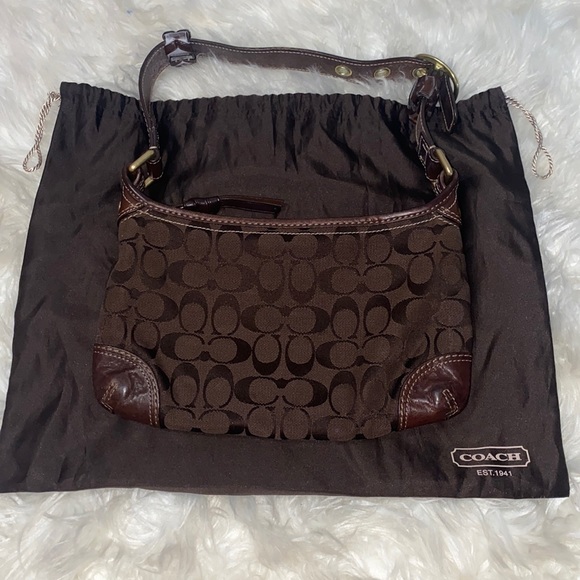Coach brown bag with satchel authentic - Picture 1 of 6